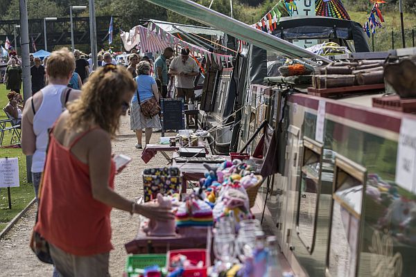 Roving Canal Traders at the Merry Hill Floating Market in August 2019.